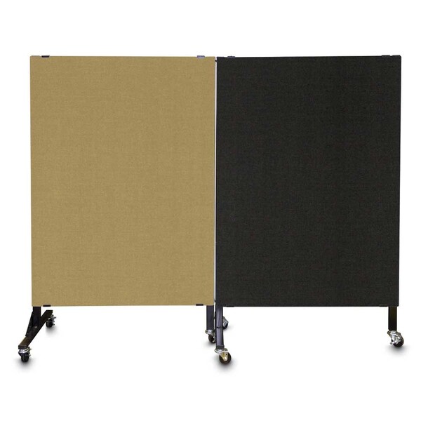 Enclosed Corkboard, 1 Door, 72"x48", 4" Fra